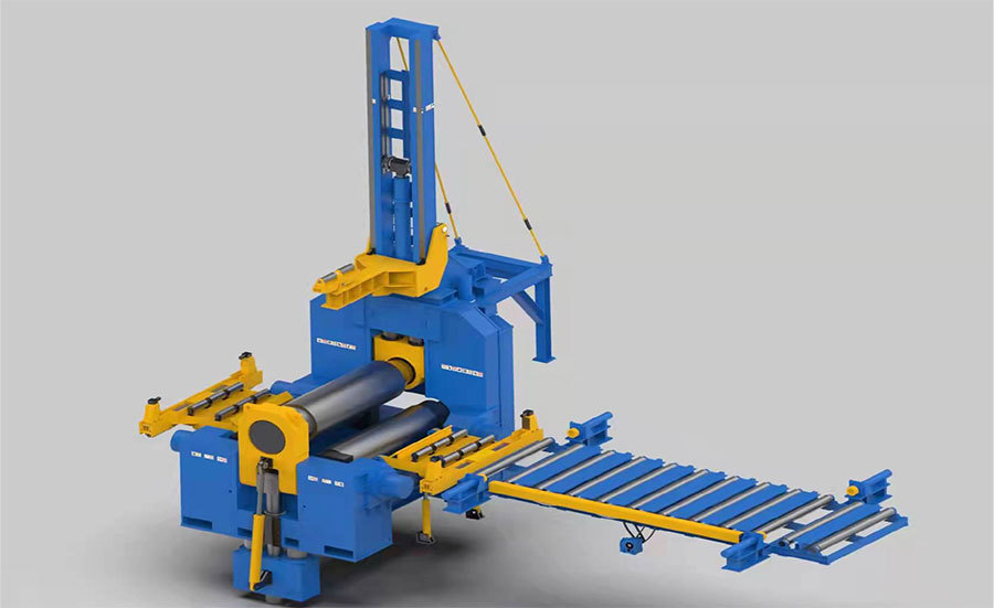 WS11KY-160×3500 CNC three-roller plate bending machine(图2) WS11KY-160×3500 CNC three-roller plate bending machine(图2)